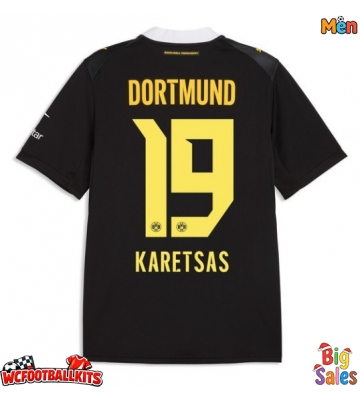 Borussia Dortmund Konstantinos Karetsas #19 Replica Away Stadium Shirt 2026-27 Short Sleeve
